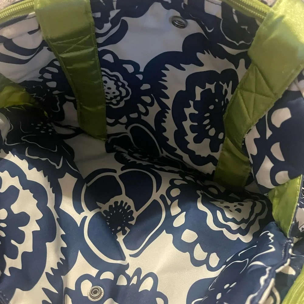 Ju-Ju-Be Cobalt Blossom Diaper Bag Perfect for Twin Mamas!